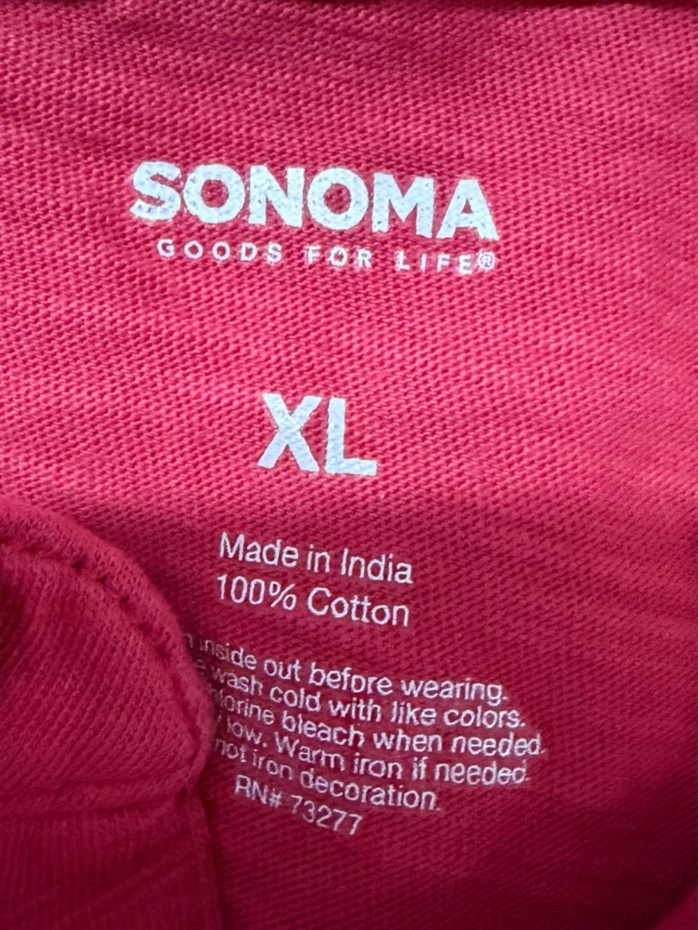 Sonoma Bright Pink Polo with Chest Pocket Size XL - Picture 7 of 8